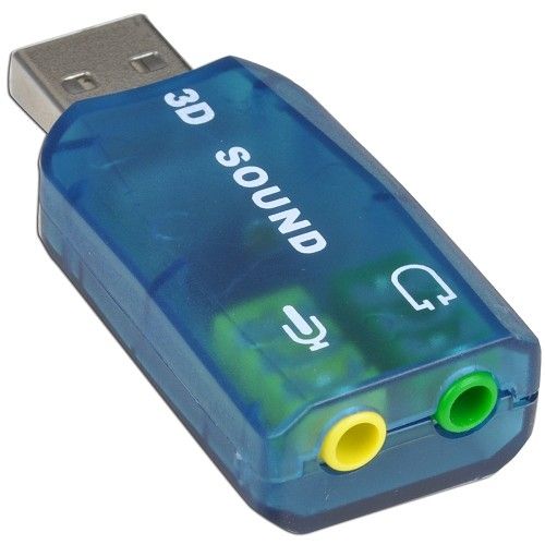 ADAPTER USB2CHAUDIO USB 2.0 Digital Audio Sound Adapter, 2Channel